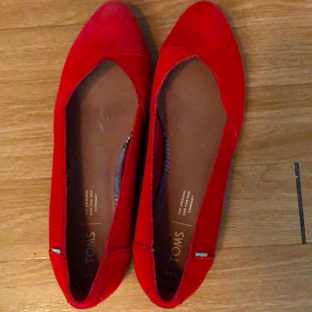 Red Toms Julie Flat - like new